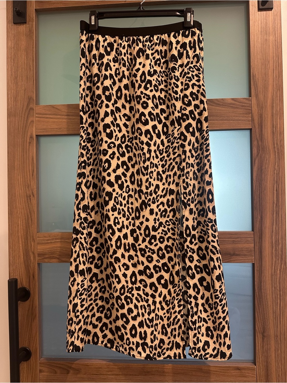 NWT Sanctuary Leopard Print Midi Skirt in Tan and Black